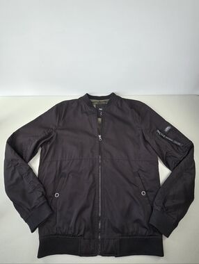 Pull & Bear Black Lightweight Bomber Jacket Men’s Size L